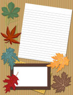 leaves falling yellow and earth tones cook books